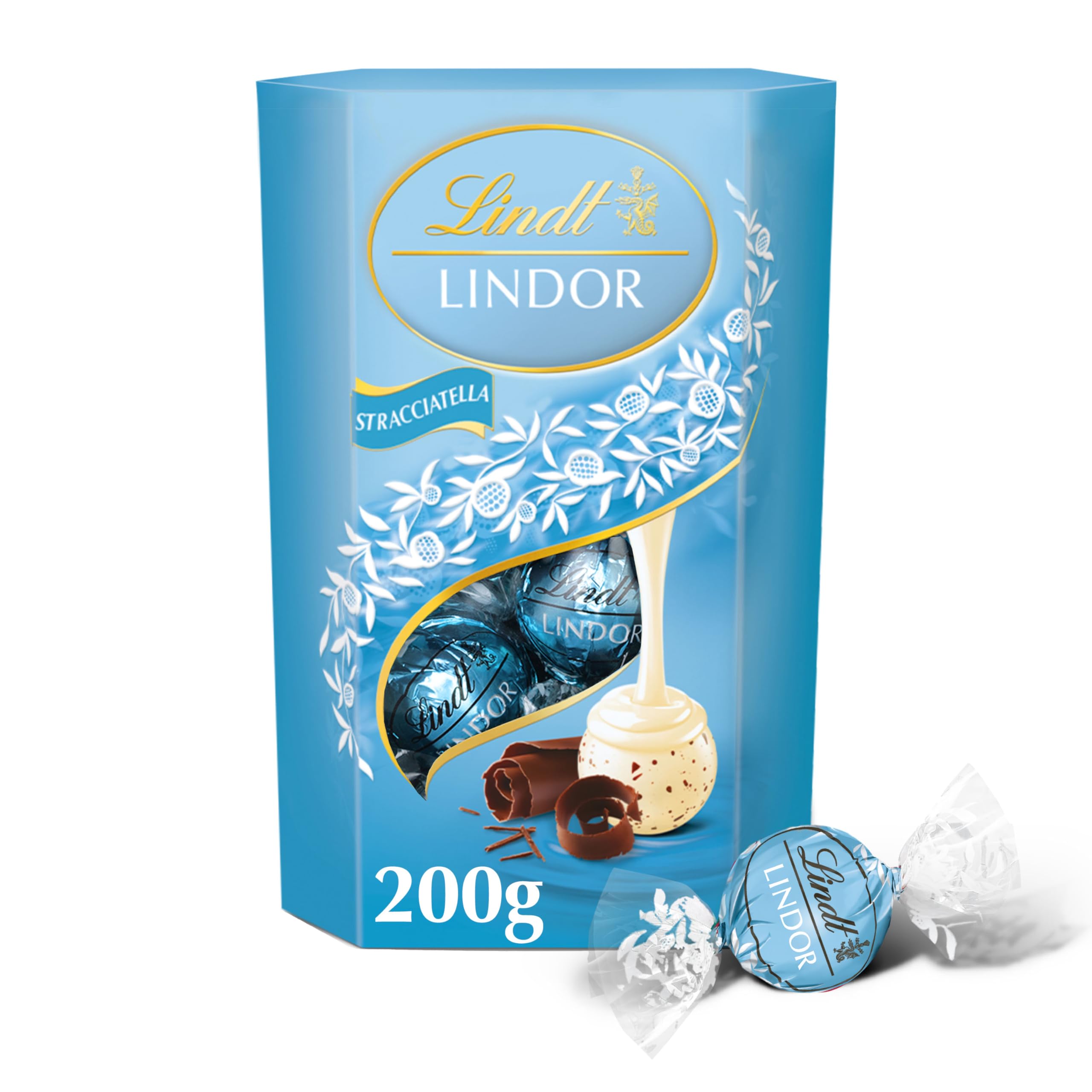 Lindt LINDOR Stracciatella White Chocolate 60 リンツ リンドール ストラッチャテッラ ホワイトチョコレー Lindt LINDOR Stracciatella White Chocolate 60 リンツ リンドール